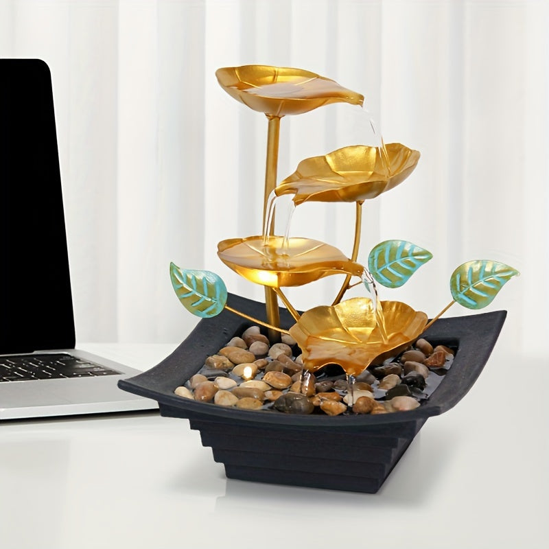 Fonte Decorativa de Mesa USB - Relaxamento e Elegância