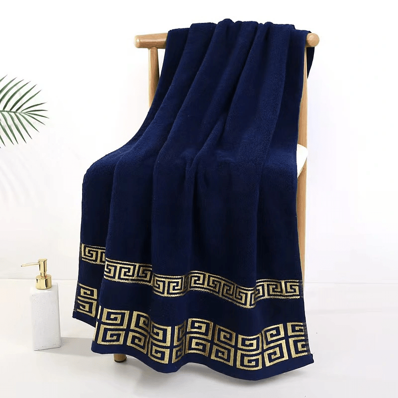 Conjunto de Toalhas de Banho de Luxo em Algodão - 2 Peças (1 Toalha de Mão e 1 Toalha de Banho)