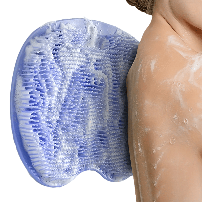 Escova Massageadora Antiderrapante para Pés com Almofada Esfoliante - Melhora a Circulação e Higieniza os Pés