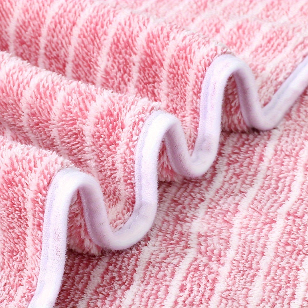Conjunto de Toalhas Listradas (8 Peças) - Secagem Rápida e Super Absorventes