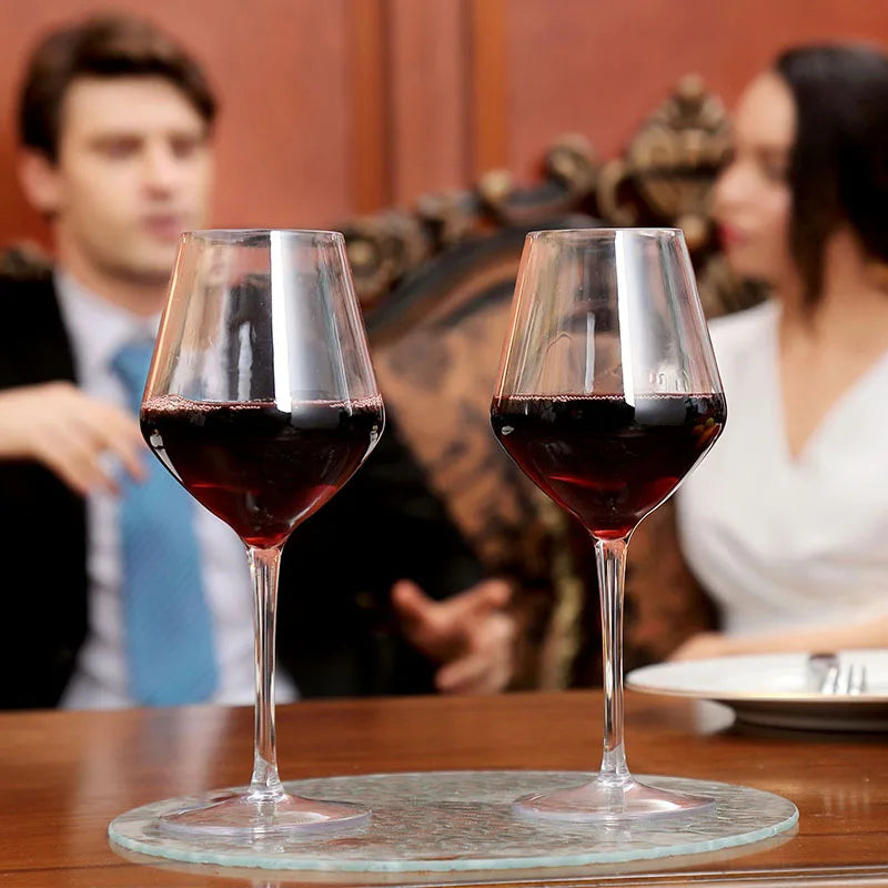 Taças de Vinho em Plástico Inquebrável - Kit para Bar