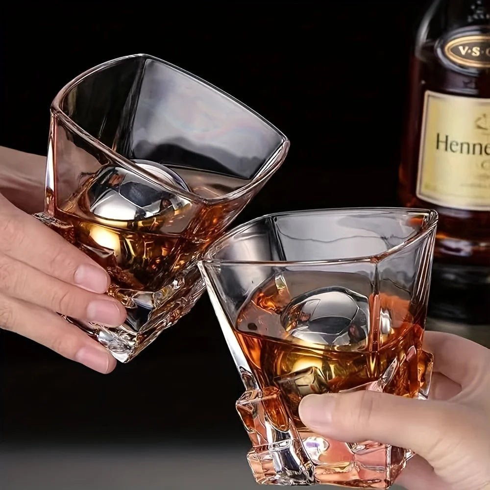Bolas de Gelo em Aço Inoxidável para Whisky - Resfriamento Rápido
