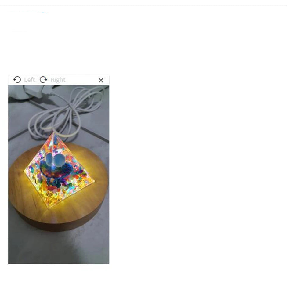 Pirâmide de Cristal Ametista Natural - Gerador de Energia Orgonite