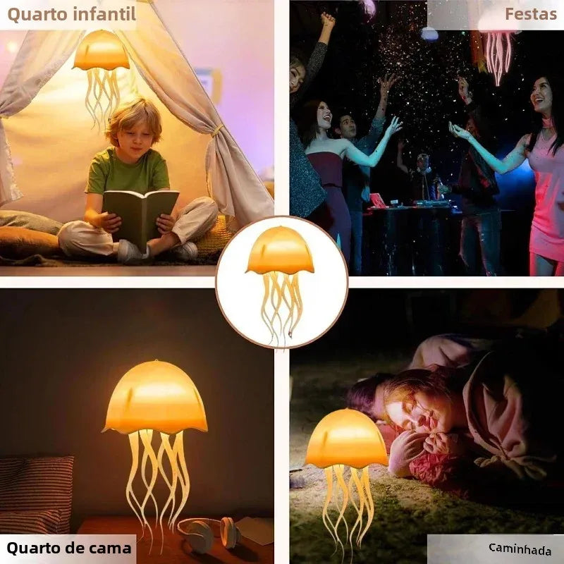 Luminária Flutuante com Controle de Voz - 72 Cores para Decoração