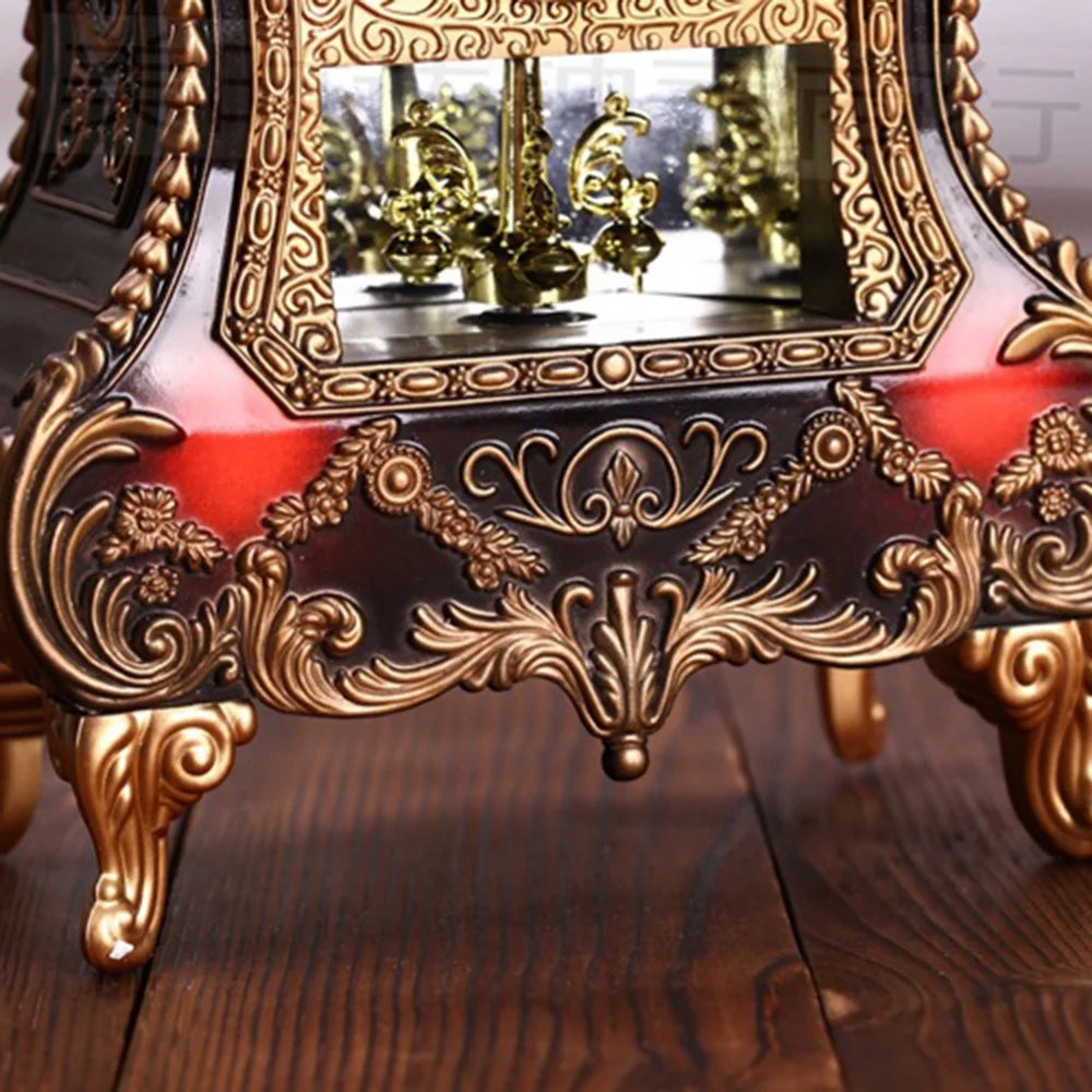 Relógio de Mesa Vintage com Pêndulo - Elegância Clássica