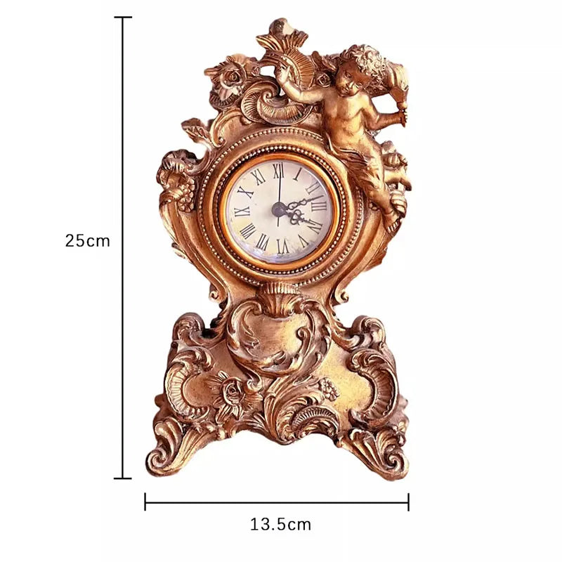 Resina Roman Dial Relógios De Mesa Relógios Retro, Office Desktop Ornamentos, Itens de Decoração, Nordic Watch Decor, Home Acessórios