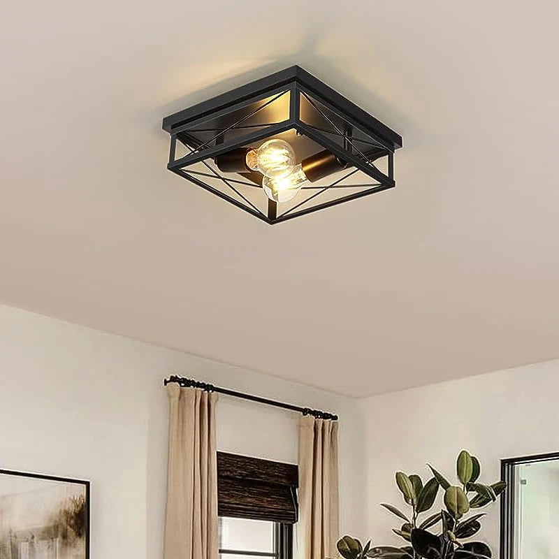 Luminária de Teto Industrial Retro para Sala e Cozinha