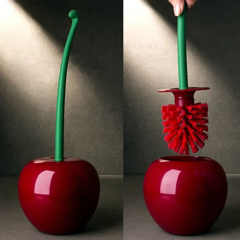 Escova de Toalete Criativa em Forma de Cereja