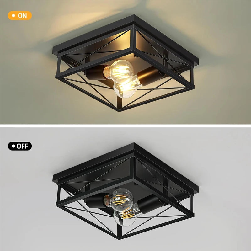 Luminária de Teto Industrial Retro para Sala e Cozinha
