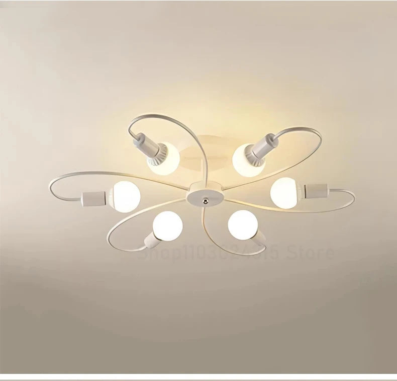 Lustre de Teto Industrial Retrô em Ferro