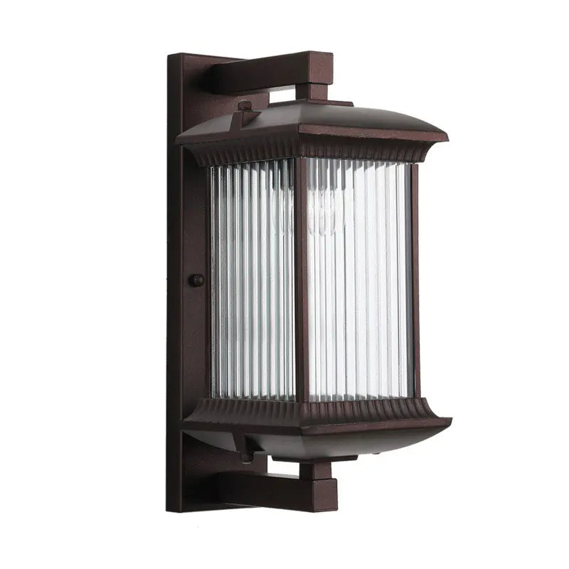 Arandela Externa Metal com Difusor de Vidro
