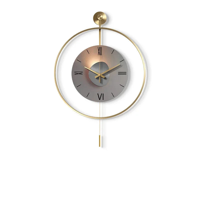 Relógio de parede estético de luxo grande sala estar arte interior mural design quartos relógio parede coreano wanduhr decorações para casa