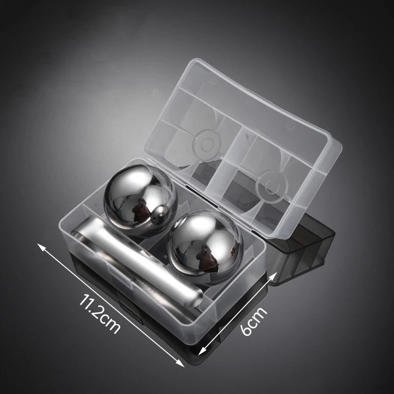 Bolas de Gelo em Aço Inoxidável para Whisky - Resfriamento Rápido