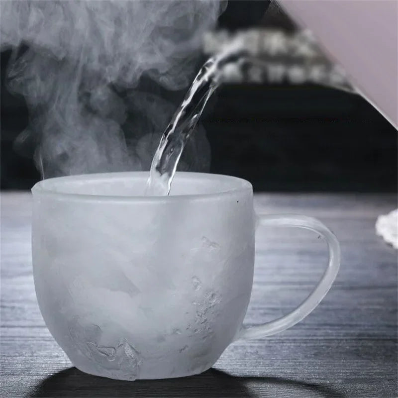Caneca de Vidro Borossilicato Dupla Parede 150-350ml