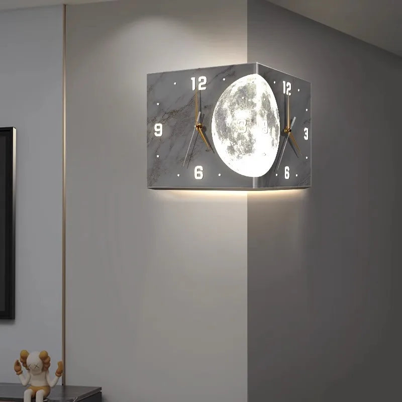 Relógio de Parede Luminoso com Controle Remoto
