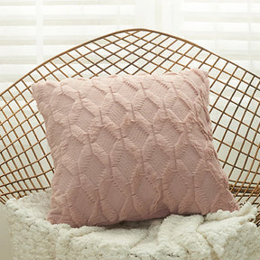 Capa de Almofada Plush Macia Felpuda para Cama e Sofá