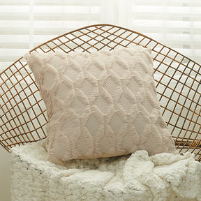 Capa de Almofada Plush Macia Felpuda para Cama e Sofá