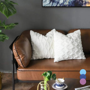 Capa de Almofada Plush Aconchegante para Sofá e Sala