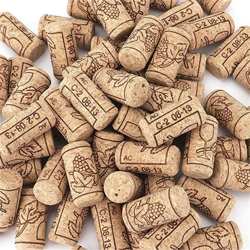 Rolhas de Vinho Naturais Reutilizáveis - Kit para Engarrafamento e Artesanato