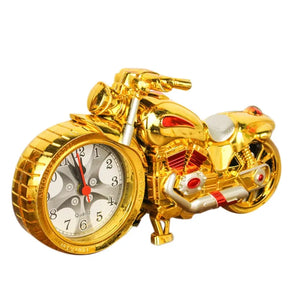Criativo motocicleta moto padrão despertador relógio de mesa criativo casa presente de aniversário relógio legal (tipo roda foi aleatoriamente)