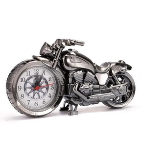 Criativo motocicleta moto padrão despertador relógio de mesa criativo casa presente de aniversário relógio legal (tipo roda foi aleatoriamente)