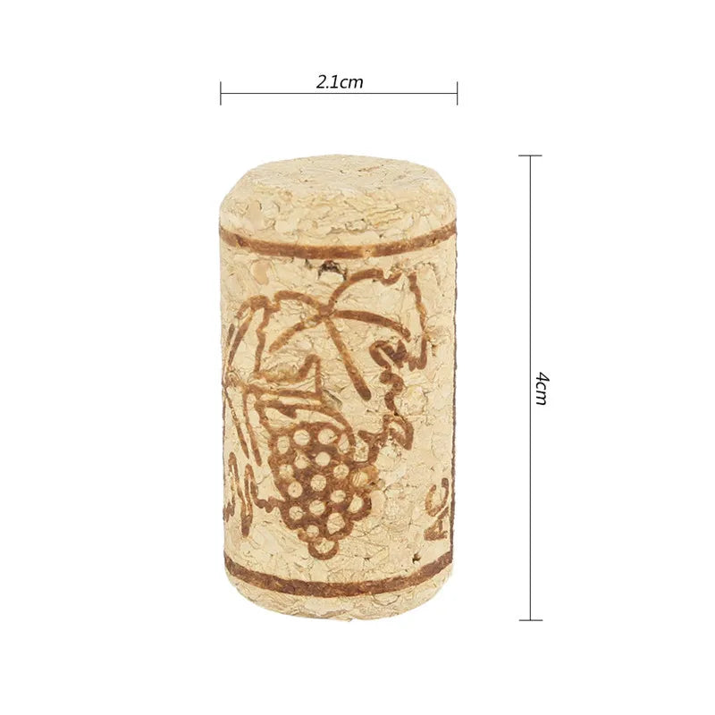 Rolhas de Vinho Naturais Reutilizáveis - Kit para Engarrafamento e Artesanato