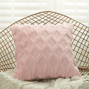 Capa de Almofada Plush Macia Felpuda para Cama e Sofá