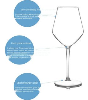 Taças de Vinho em Plástico Inquebrável - Kit para Bar