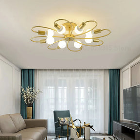 Lustre de Teto Industrial Retrô em Ferro