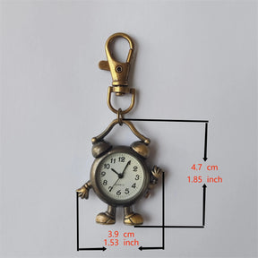Relógio Despertador Vintage com Chaveiro Personalizado