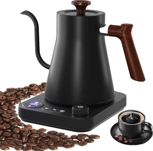 Chaleira Elétrica Bico de Ganso 900 ml com Controle de Temperatura