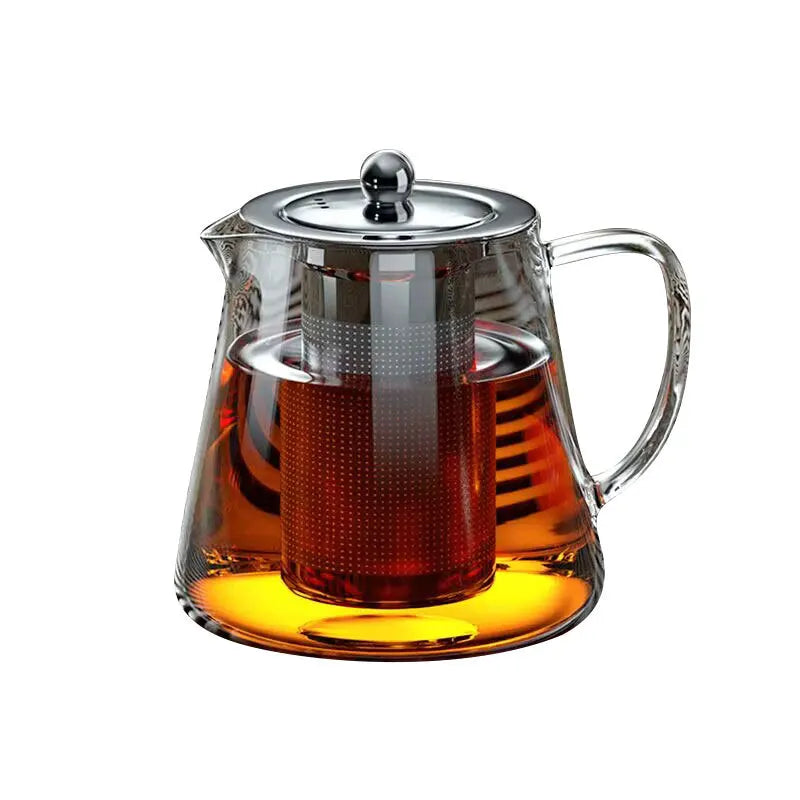 Bule de Vidro Resistente com Infusor de Chá Inox