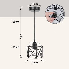 Lustre de Teto LED Vintage Nórdico - Pendente para Sala de Jantar
