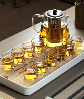 Bule de Vidro Resistente com Infusor de Chá Inox