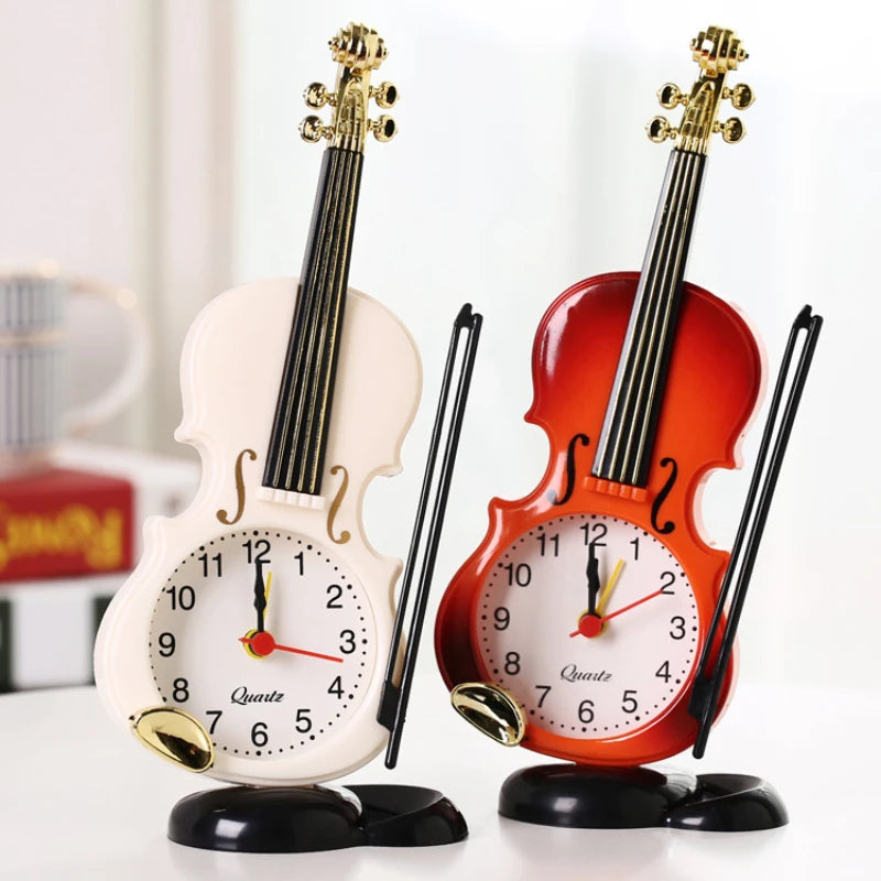 Relógio Despertador Violino Infantil - Estilo Retrô