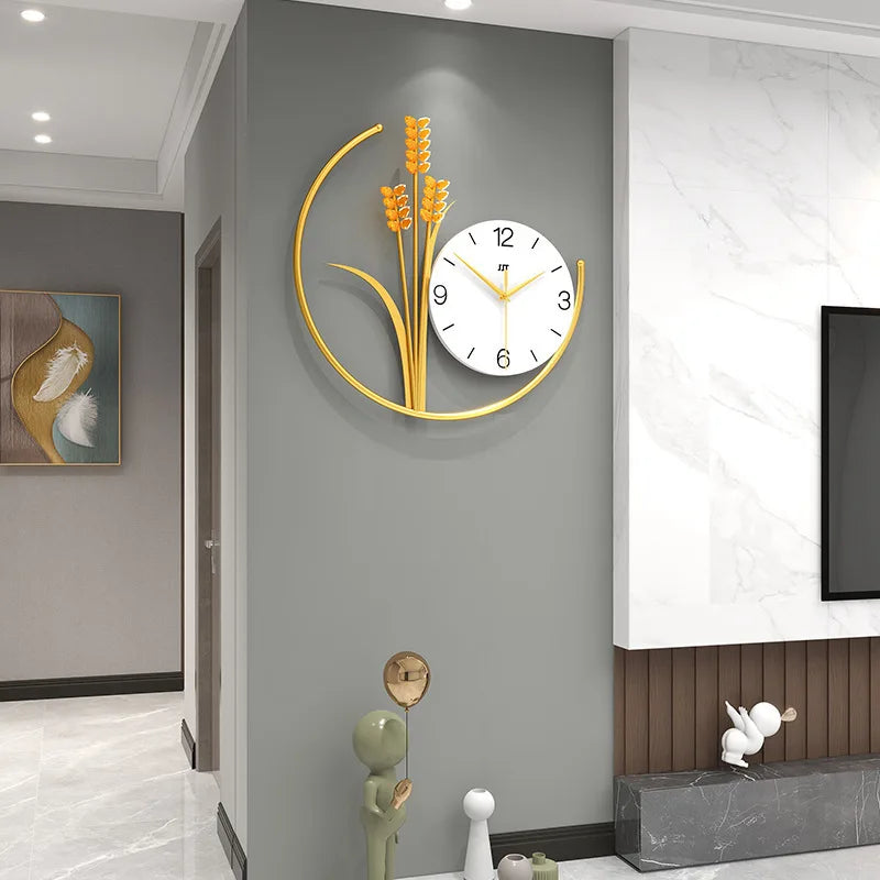 Relógio de Parede Moderno Cevada - Elegância e Estilo