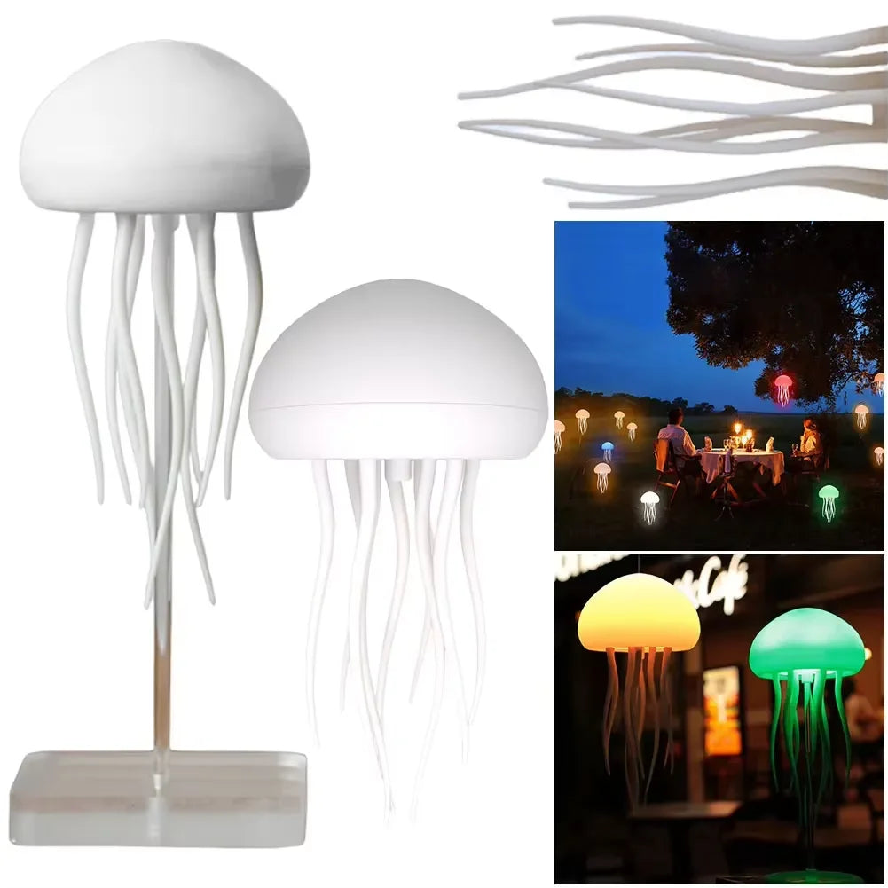 Luminária Água-Viva RGB – O Encanto do Oceano na Sua Casa