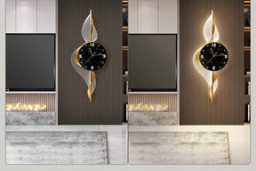 Grandes relógios de parede LED para decoração de sala, Modern Luxury Home Decor, Fashion Digital Watch