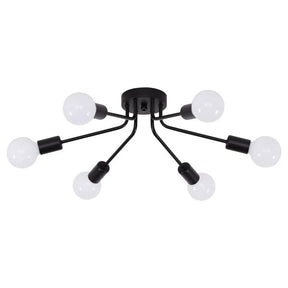 Luminária de Teto LED Aranha Ferro Industrial