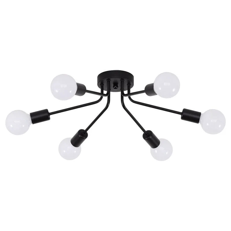 Luminária de Teto LED Aranha Ferro Industrial