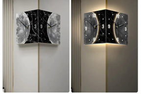 Relógio de Parede Luminoso com Controle Remoto