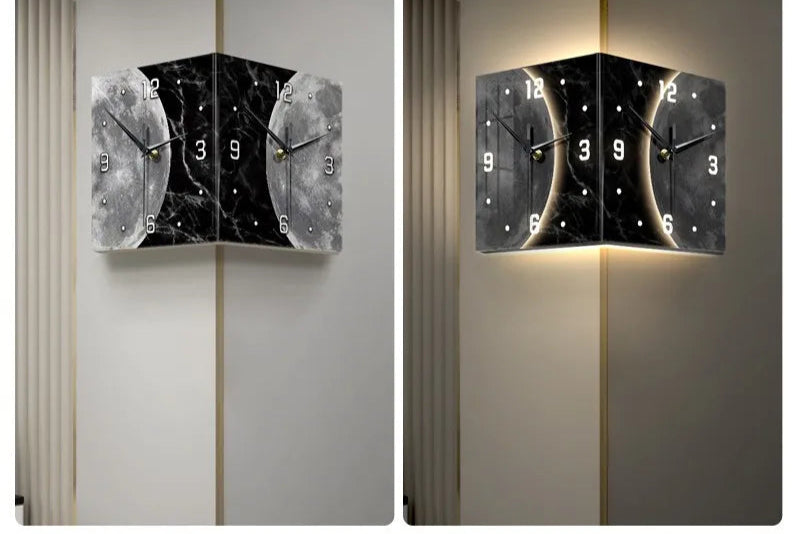 Relógio de Parede Luminoso com Controle Remoto