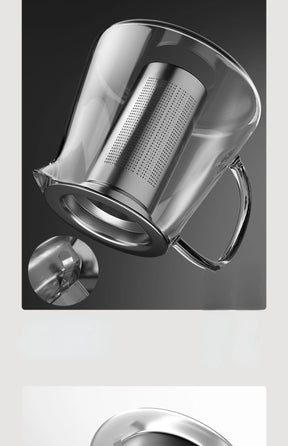 Bule de Vidro Resistente com Infusor de Chá Inox