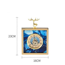 Relógio de mesa do vintage para decoração de casa ouro pássaro metal estilo antigo retro relógios de mesa decoração para casa natal presente aniversário