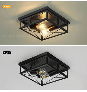 Luminária de Teto Industrial Retro para Sala e Cozinha