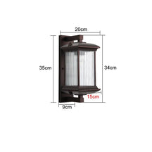 Arandela Externa Metal com Difusor de Vidro