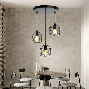 Lustre de Teto LED Vintage Nórdico - Pendente para Sala de Jantar
