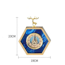 Relógio de mesa do vintage para decoração de casa ouro pássaro metal estilo antigo retro relógios de mesa decoração para casa natal presente aniversário
