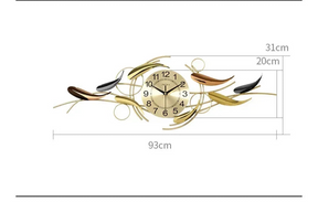 Relógio de Parede Artístico em Ferro - Estilo Nórdico