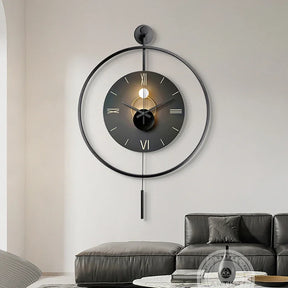 Relógio de Parede Luxo Moderno para Sala de Estar